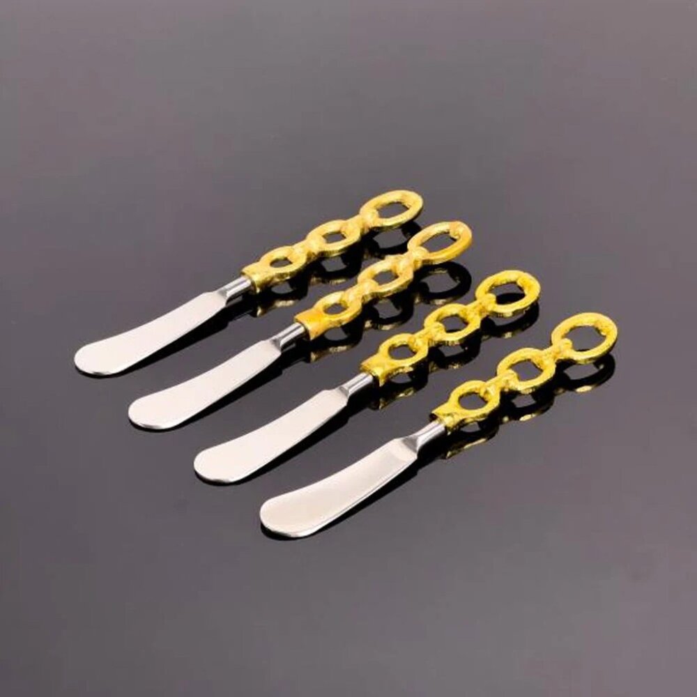 Gold Chain Link Spreaders Set of 4